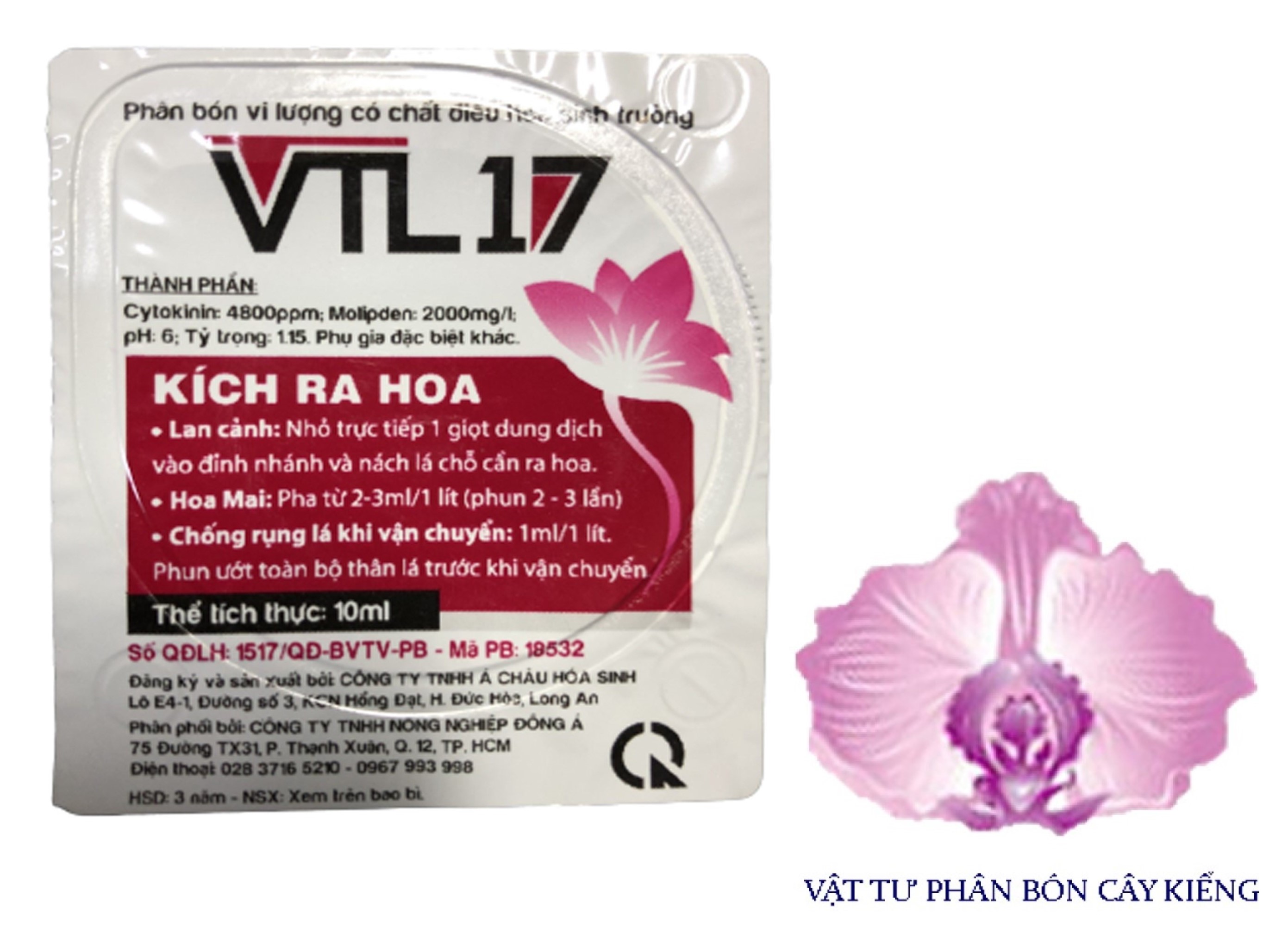 Phân bón nạp hoa vtl17 - ra hoa - #637a# 10ml