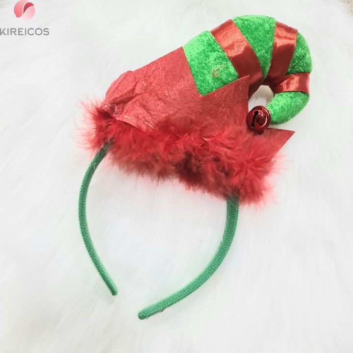 [HCM]Cài Noel Hình Nón Sọc Xanh Có Chuông