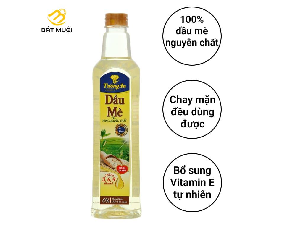 Dầu mè tường an chai 1 lít - bat muoi