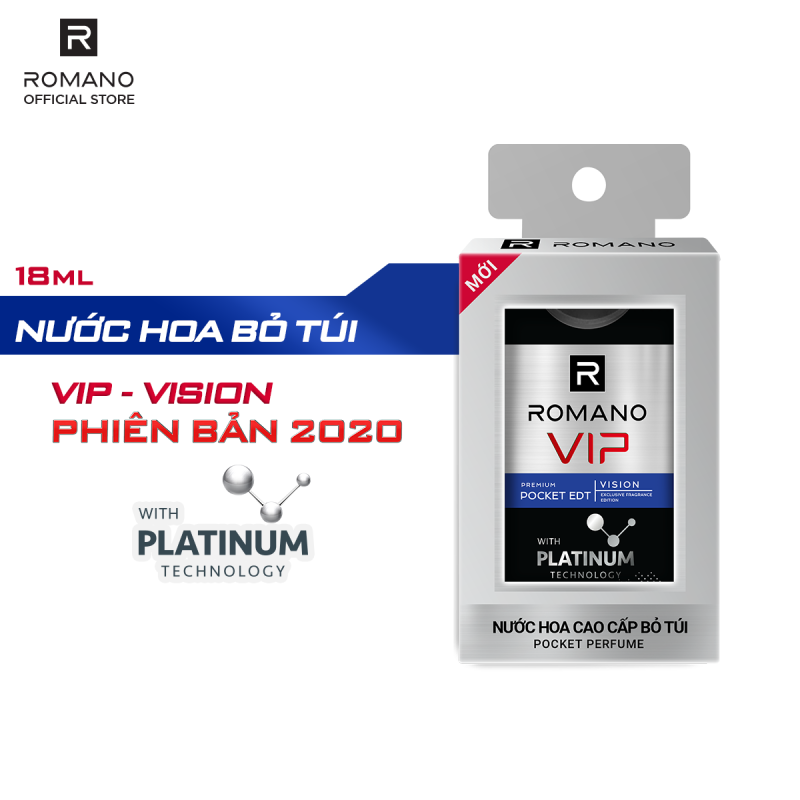 Nước hoa bỏ túi cao cấp Romano Vip 18ml Passion - Vision