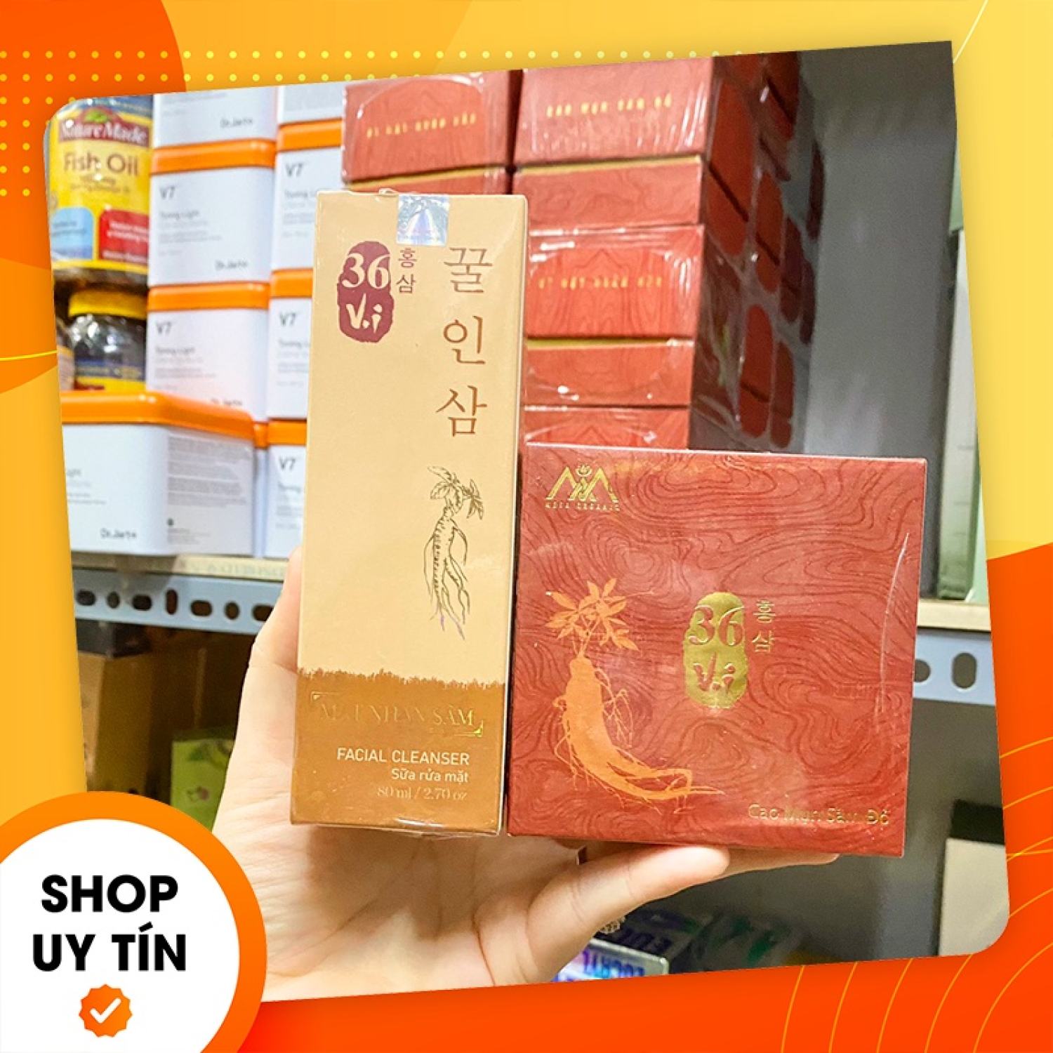 [Chính hãng] Cao Mụn Sâm Đỏ 36 Vị MeeA Organic + Sữa Rửa Mặt Nhân Sâm