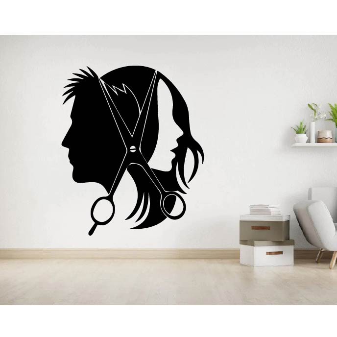 Decal Trang trí Barber, Salon cắt tóc P2
