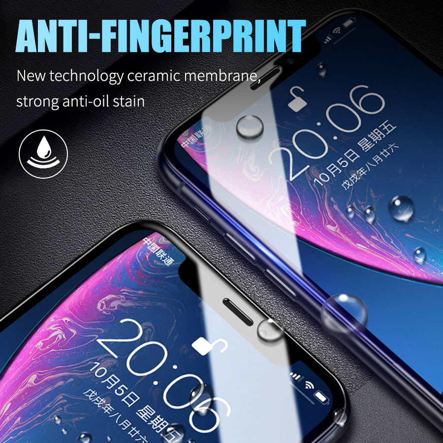 11D Kính Cường Lực Gốm Dẻo Không Bao Giờ Vỡ Cho iPhone 13 Pro max 13 mini 12 11 Pro Max X XS XR 6 6s 7 8 Plus SE 2020 Miếng Dán Màn Hình AG Chống Vân Tay