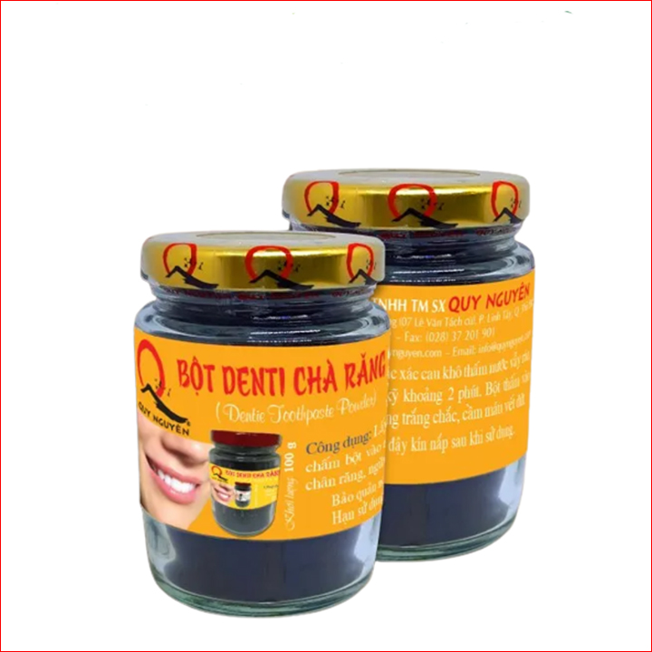 Bột denti chà răng sản phẩm quy nguyên trắng răng hủ 100g