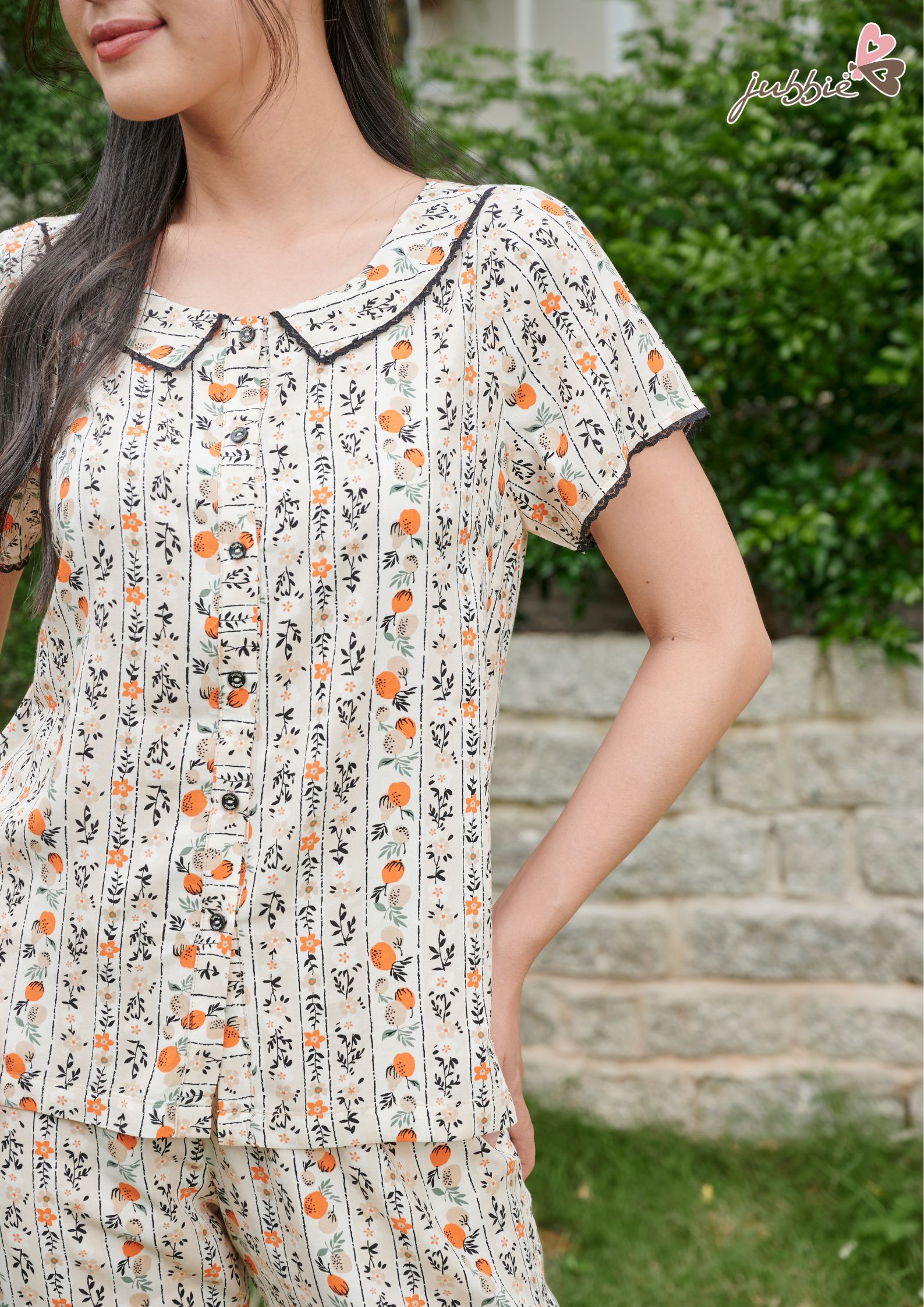Bộ lửng cổ lá sen mặc nhà Jubbie 32471