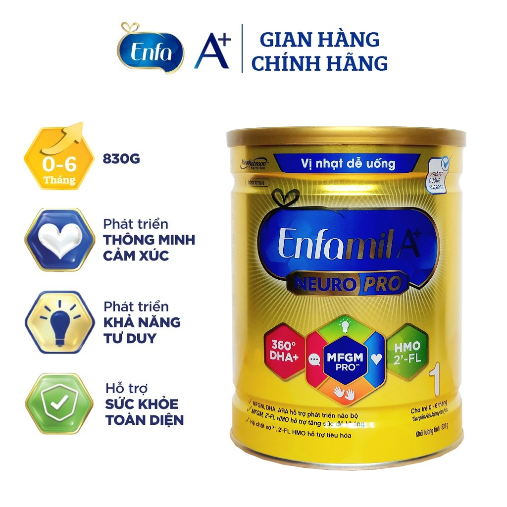 Sữa Enfamil A+ 1,2 Enfagrow A+ 3,4 830g ( Date 2026 )