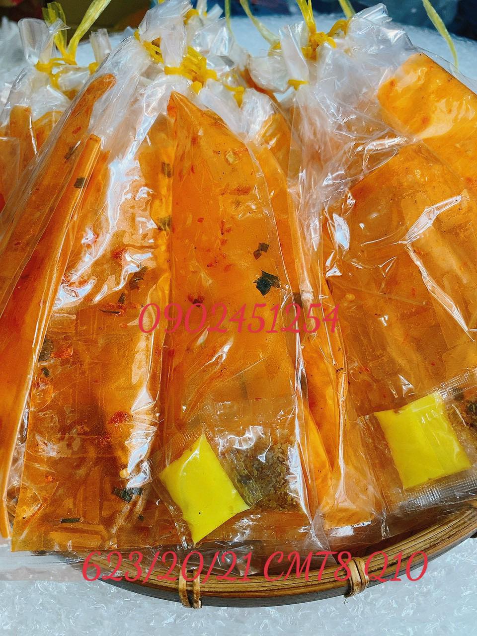 1 Xâu (13 bịch) Bánh Tráng Dẻo Tôm Bơ Hành Phi Tây Ninh