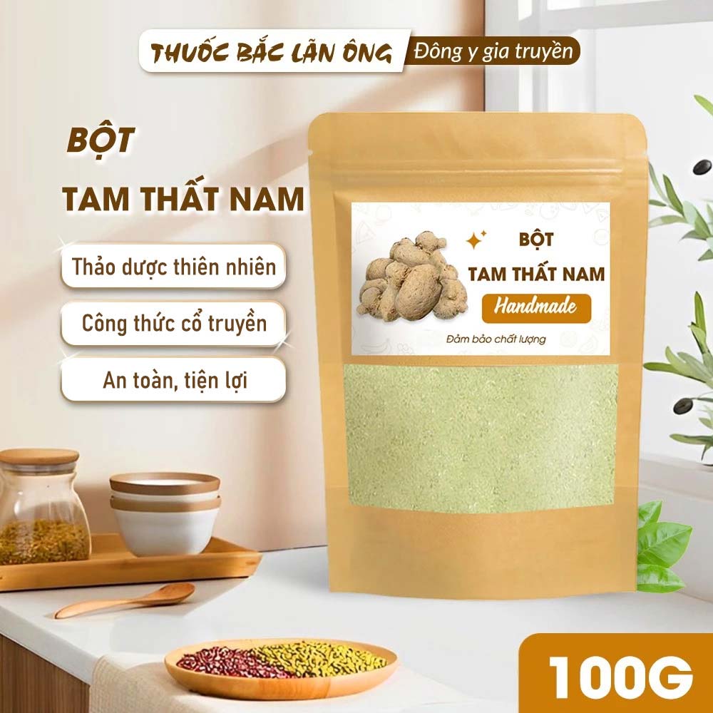 Nam Tam Thi Powder 100g, Pure, Fragrant, Smooth, Good for Health When Mixed and Drunk - Lan Ong