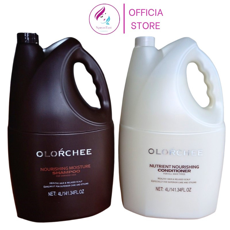 Dầu gội xả OLORCHEE siêu mềm mượt 4 LÍT / can