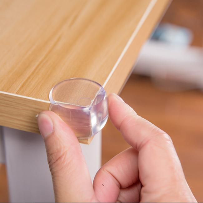 Combo 4 kẹp góc bàn silicon hình tròn