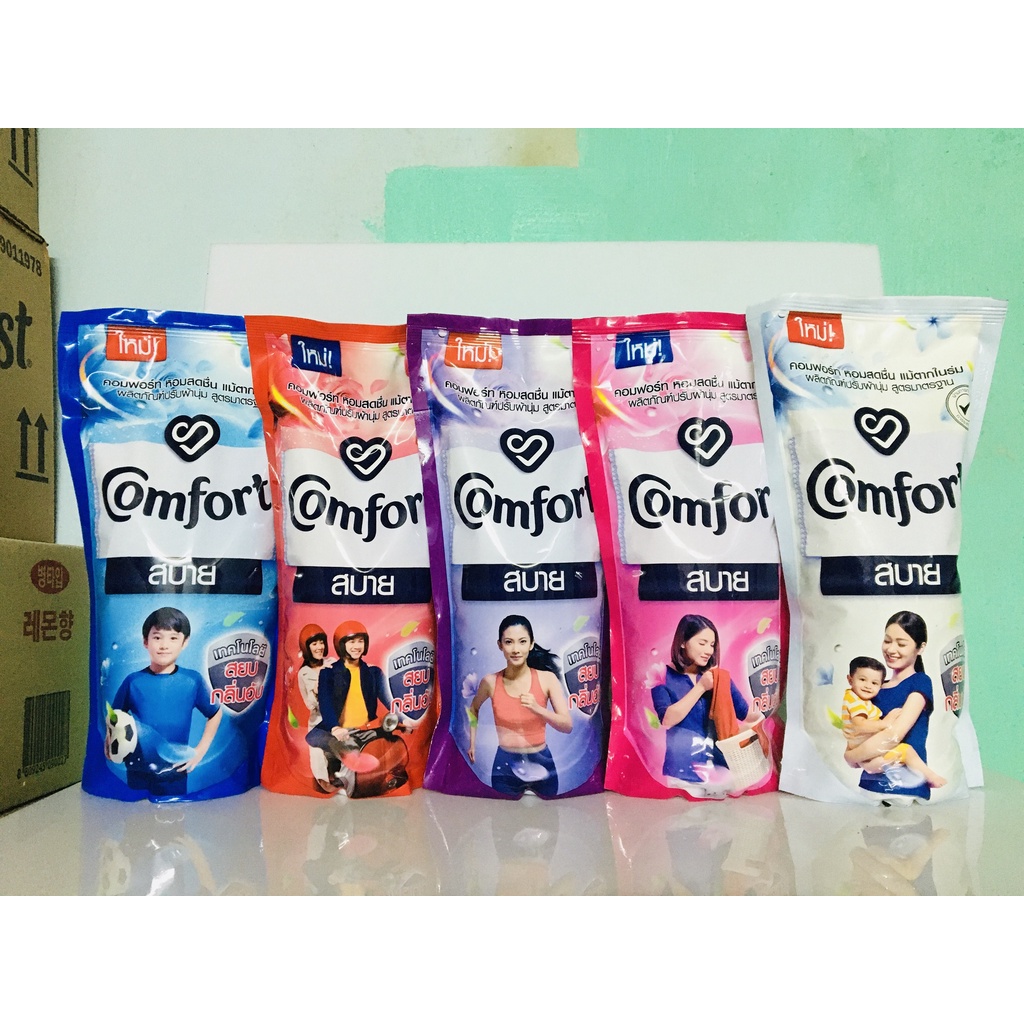 [HCM]Combo 5 Bịch Nước Xả Vải Com fort Thái Lan Bịch 580ml
