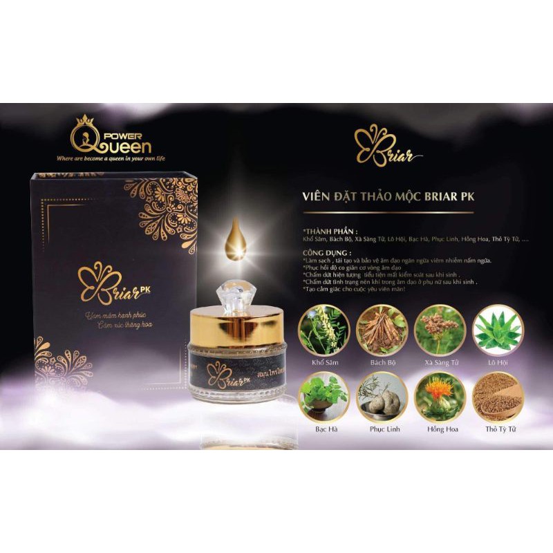 [Chính Hãng]Viên Đặt Se Khít Briar PK Hộp 10 Viên