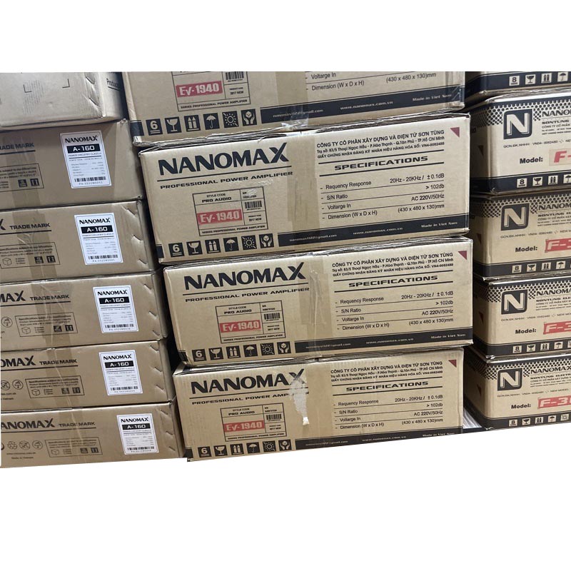 [HCM][Trả góp 0%]Amply liền Mixer Nanomax EV-1940