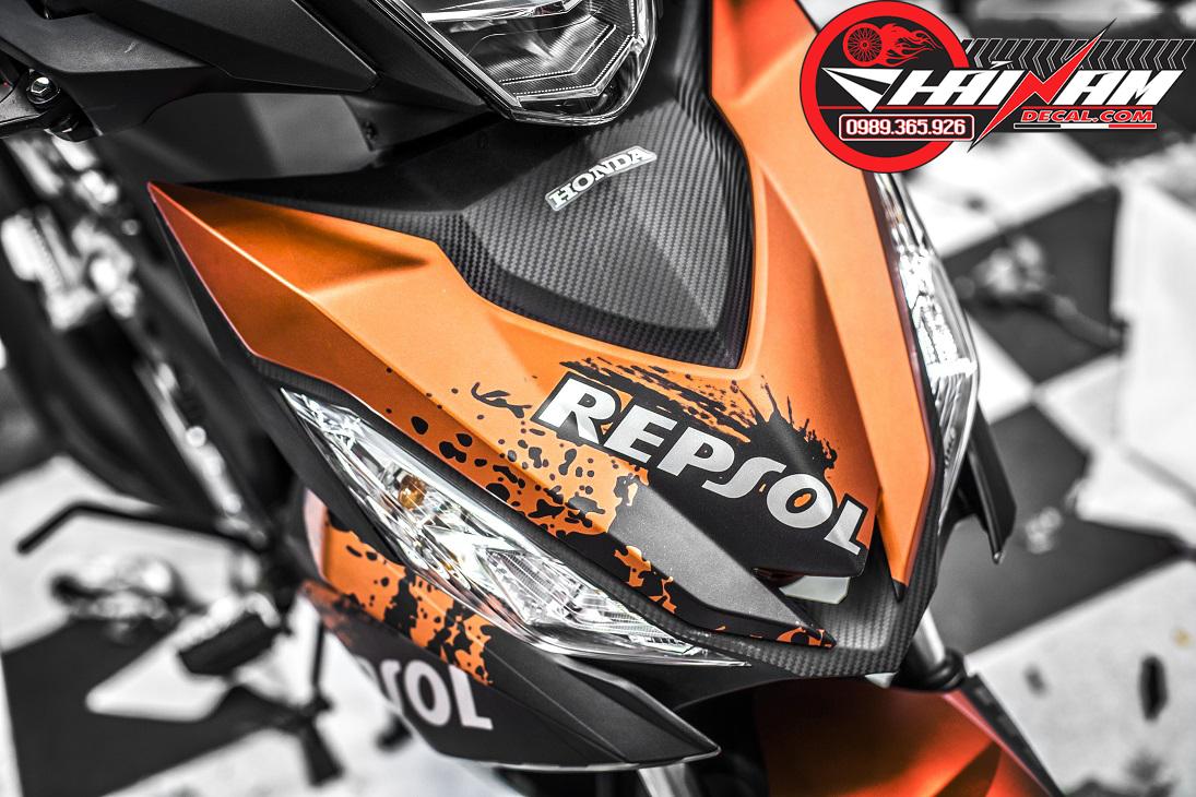 Tem Trùm Winner Repsol Cam Đen
