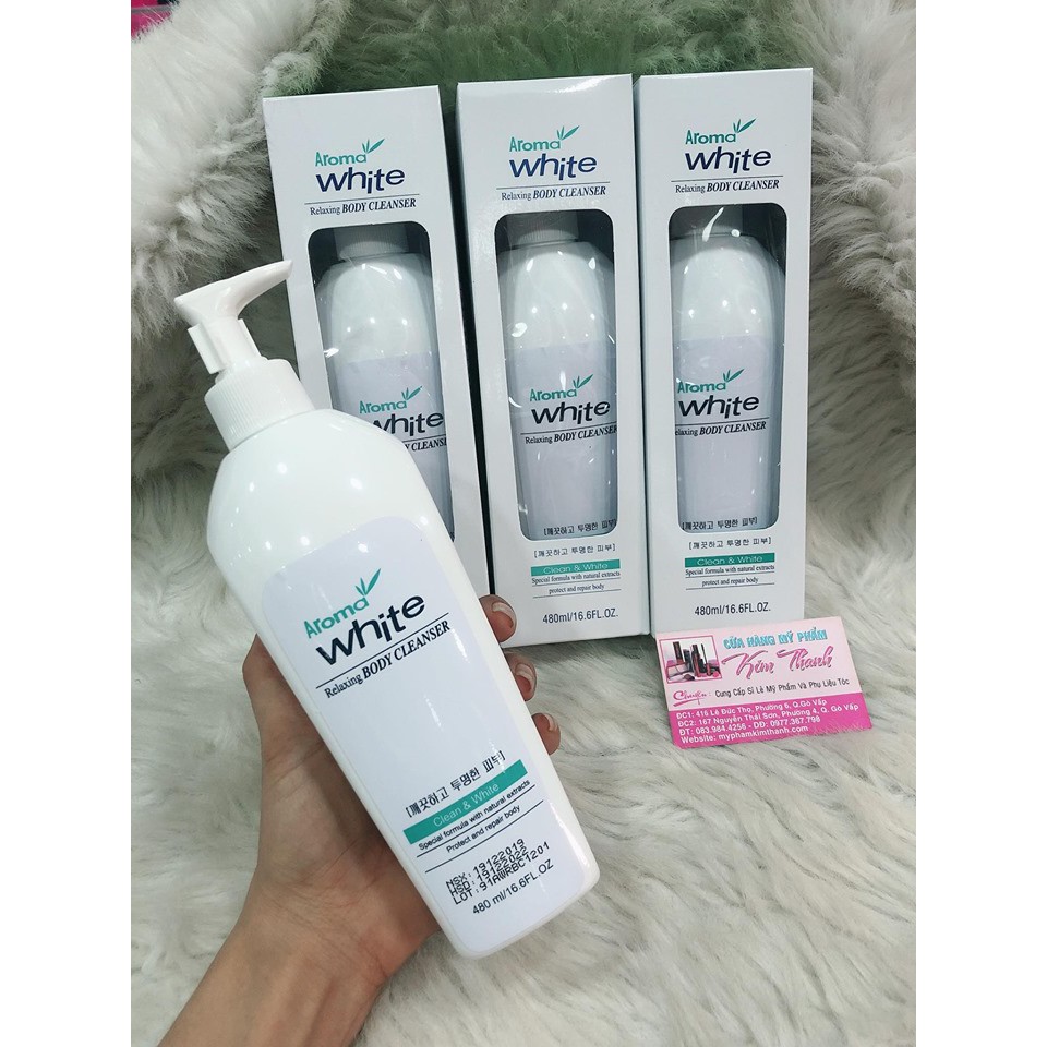 Sữa tắm trắng AROMA White 480ml