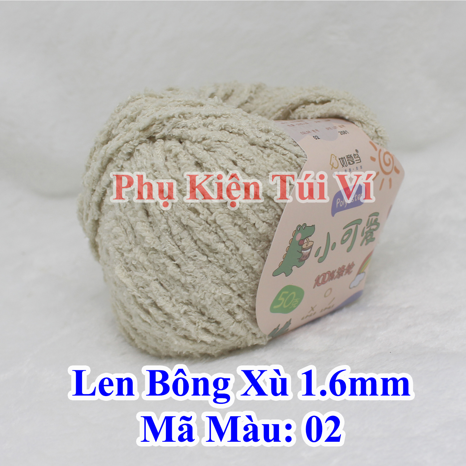 Len bông xù 1.6mm -28k/cuộn 50gr