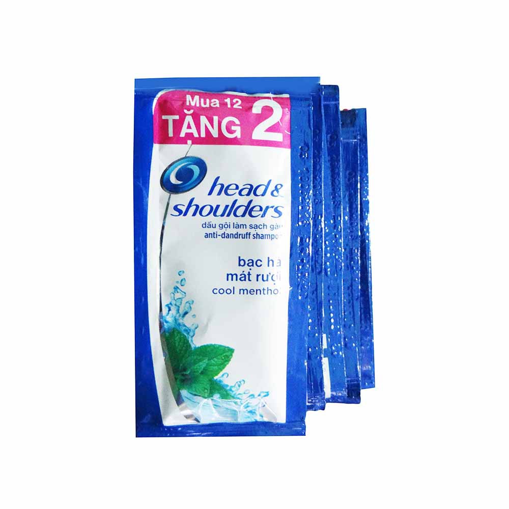 Combo 10 dây dầu gội Head & Shoulders - sạch gàu bạc hà 6g x 12 gói, cam kết sản phẩm đúng mô tả, chất lượng đảm bảo,