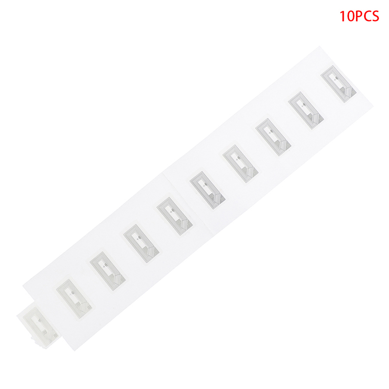 Thời trang 100 miếng dán ntag213 chip nfc miếng dán ướt 2*1cm 13.56mhz thẻ nhãn rfid ntag213