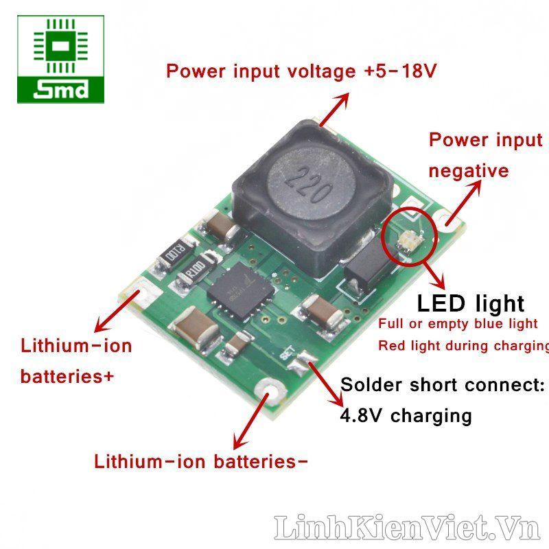 Mạch sạc pin lithium 2A TP5100