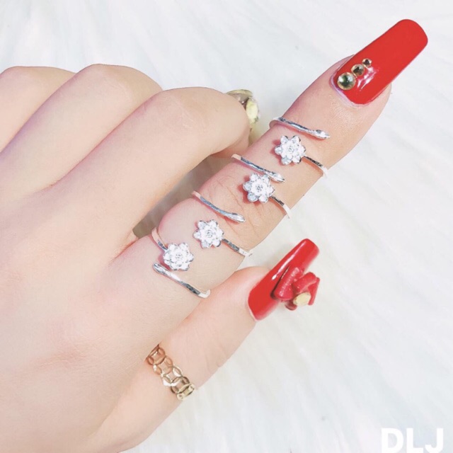 Nhẫn Sen Bạc  - TRANG SỨC BẠC TNJ CAM KẾT HÀNG CHUẨN ẢNH, CHẤT LƯỢNG TỐT, PHỤC VỤ TẬN TÌNH, CHU ĐÁO