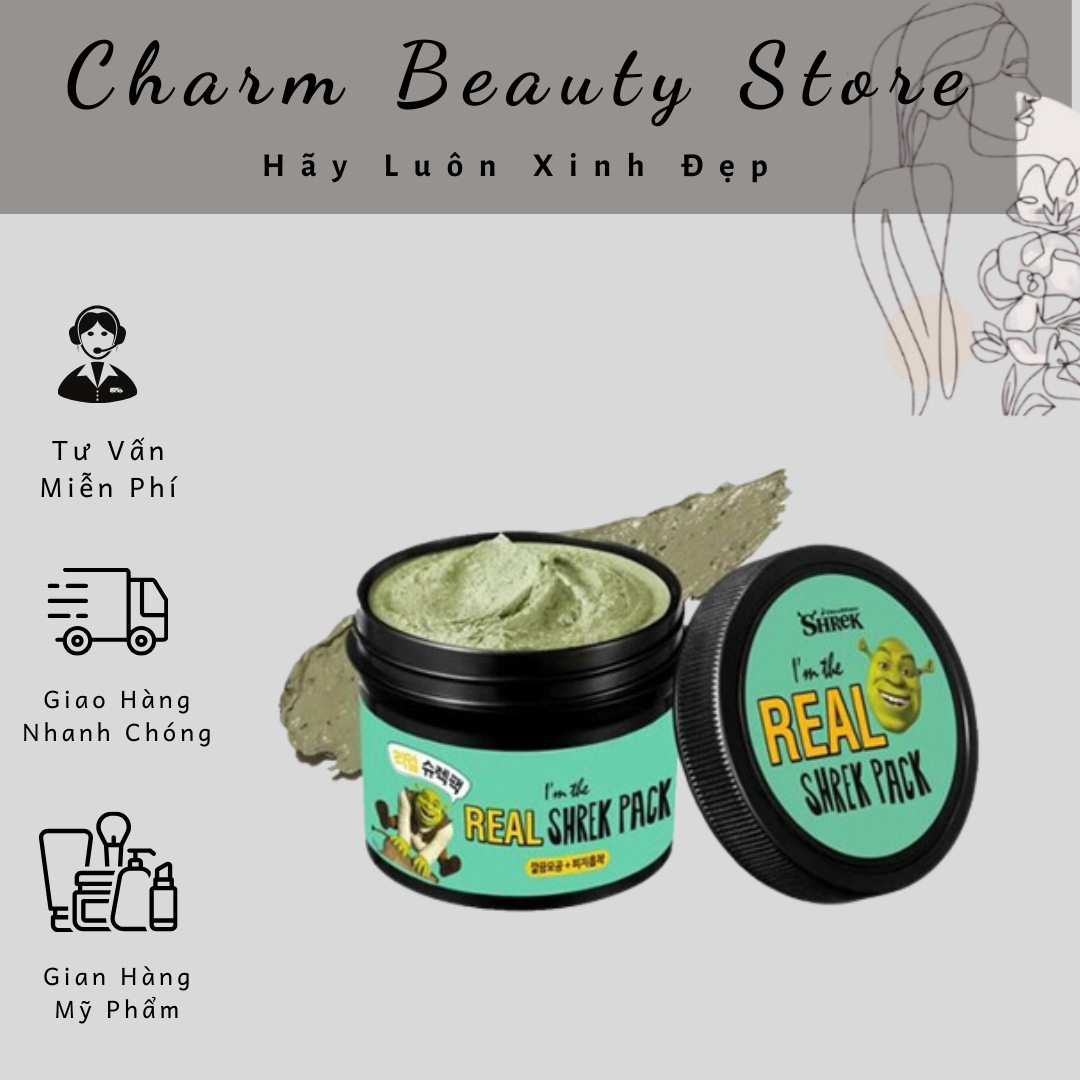 Mặt nạ đất sét bạc hà rau má i’m the real sherk pack - 110g
