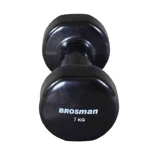 Tạ tay 7kg Brosman nhập khẩu (Tạ sắt 7kg màu đen)