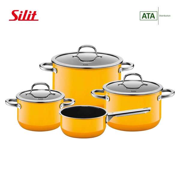 Bộ nồi Silit Passion Yellow ( 3 nồi + 1 quánh )