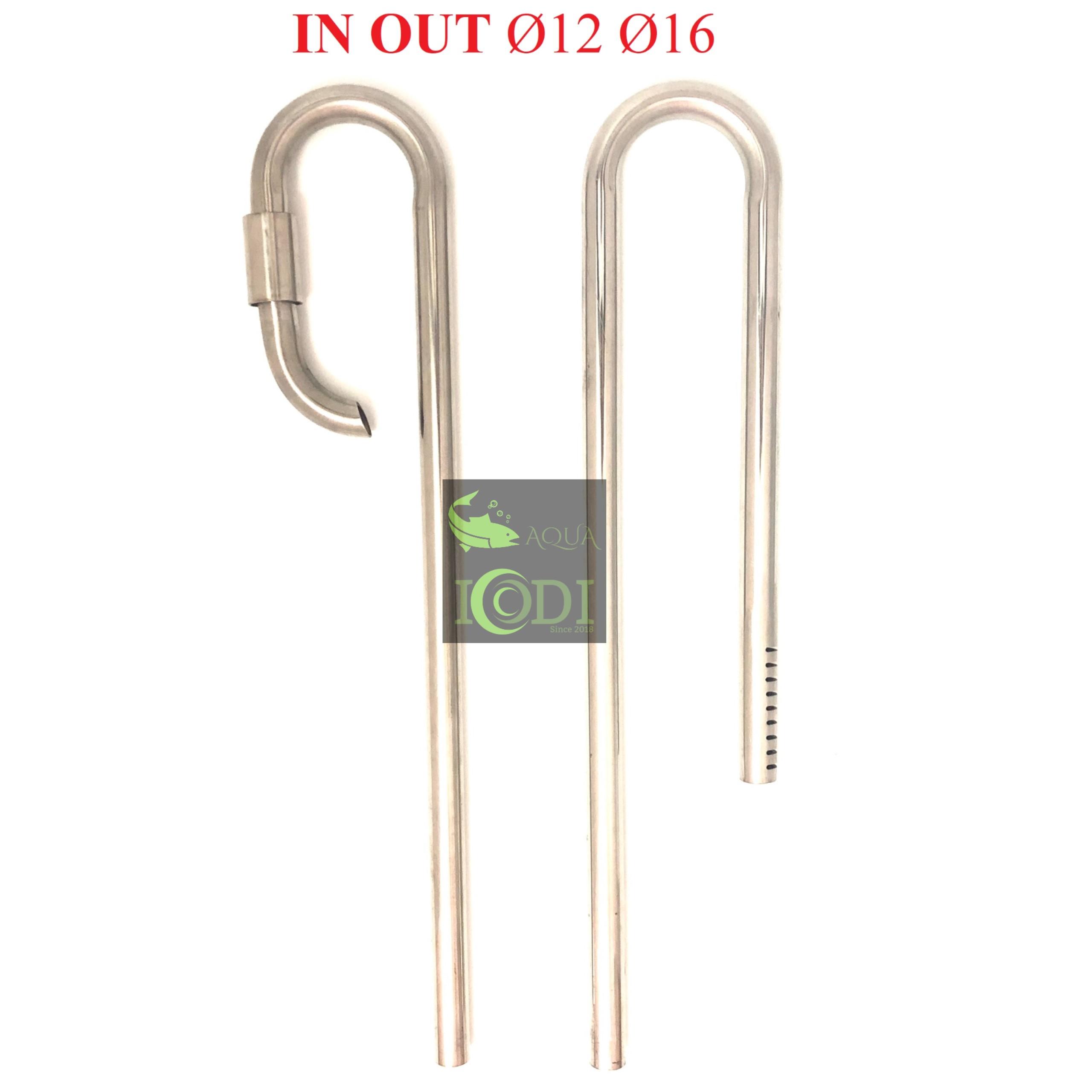 In/Out Ø16mm Inox đầu xoay (hàng gia công)