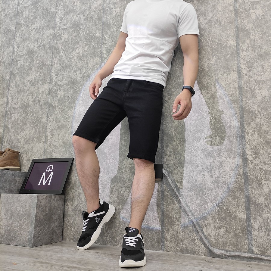 [HCM]Quần short jeans nam Muidoi Q169 có videos tự quay màu vải dày