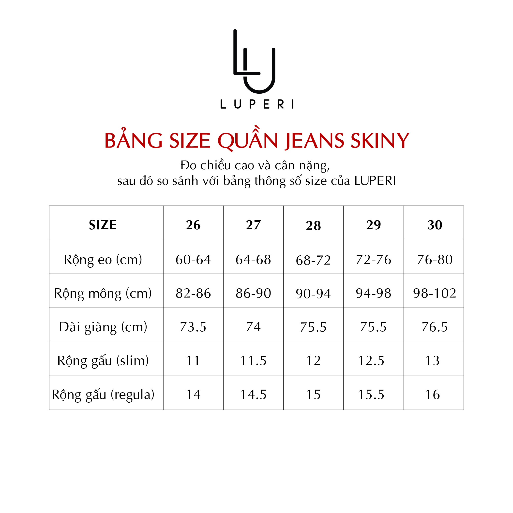 Quần jeans dáng skinny QJ170