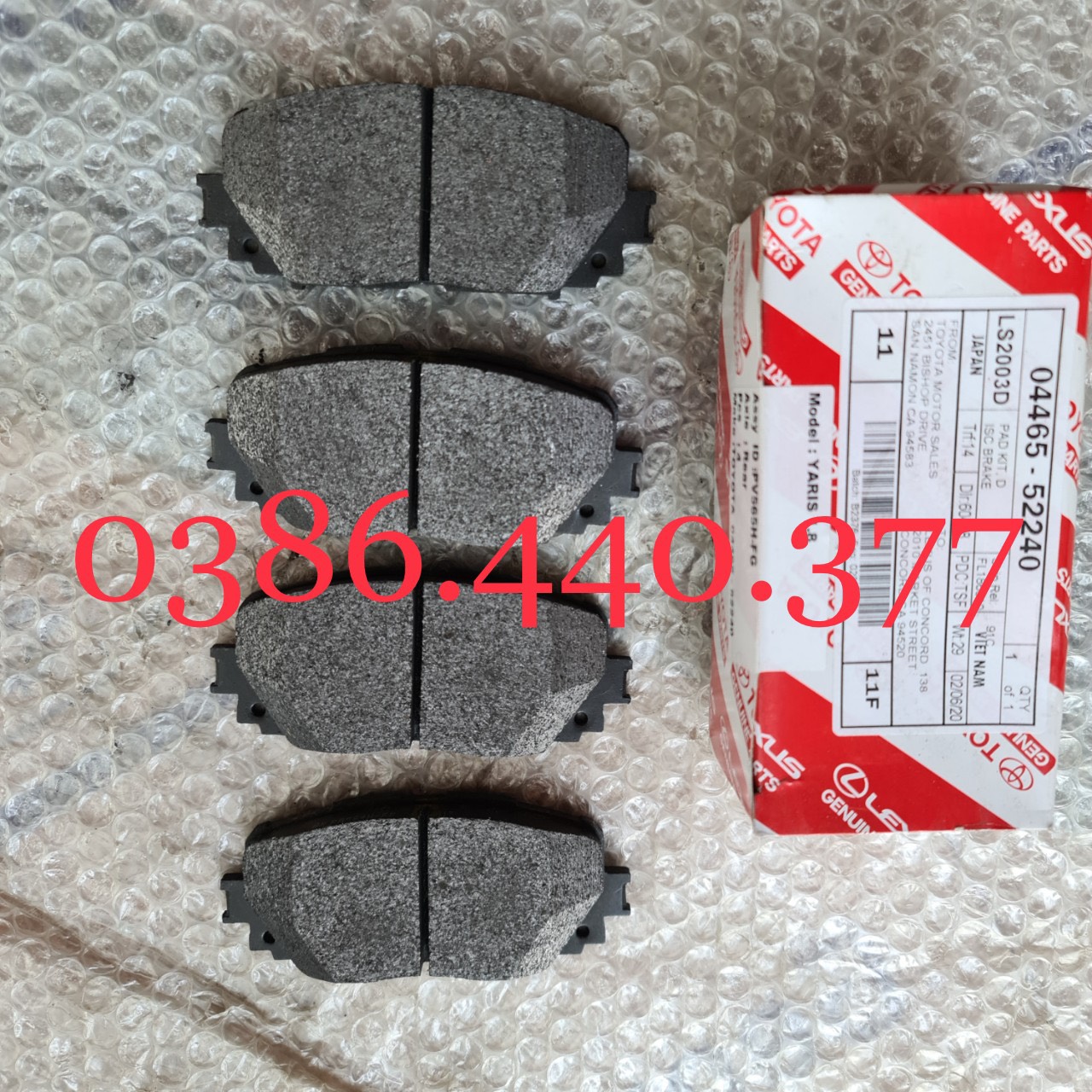 Má phanh trước vios e g 08-20 xịn