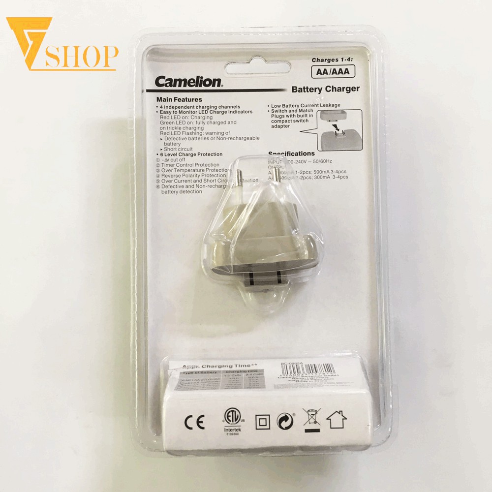 Máy sạc pin Camelion BC-0905A ( Máy sạc nhanh, tự ngắt )