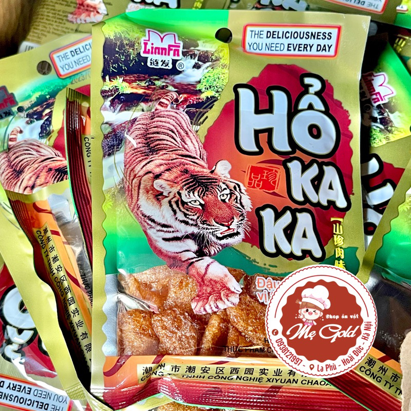 Thịt hổ Kaka, snack miếng cay thịt hổ ăn vặt tuổi thơ (gói 18g)