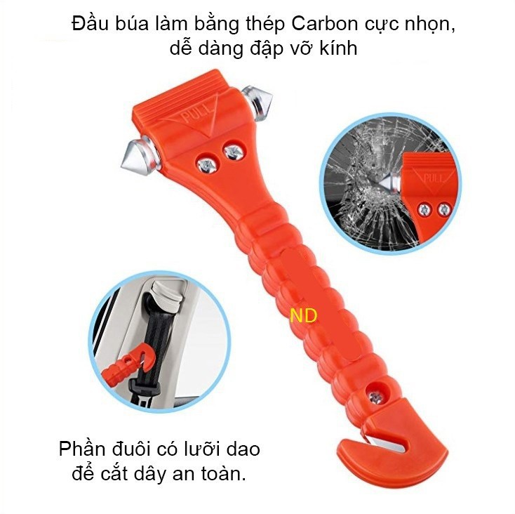 Búa phá kính thoát hiểm ô tô