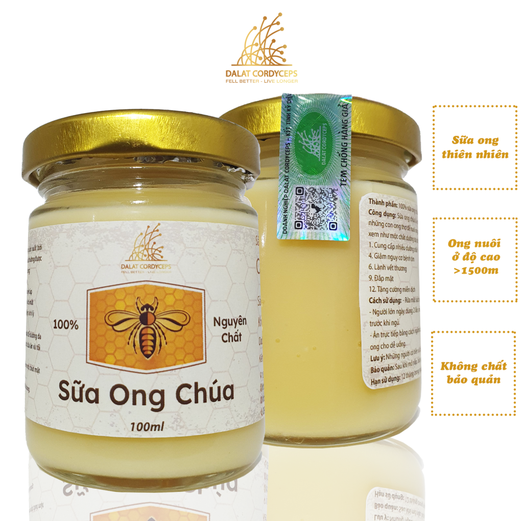 Sữa ong chúa tươi - Dalat Cordyceps