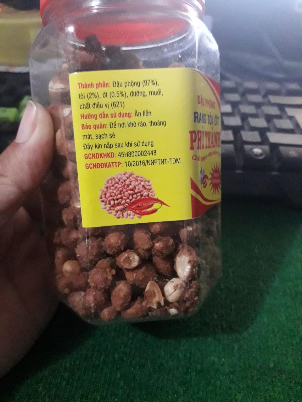 ĐẬU PHỘNG RANG TỎI ỚT 1 hủ 200g