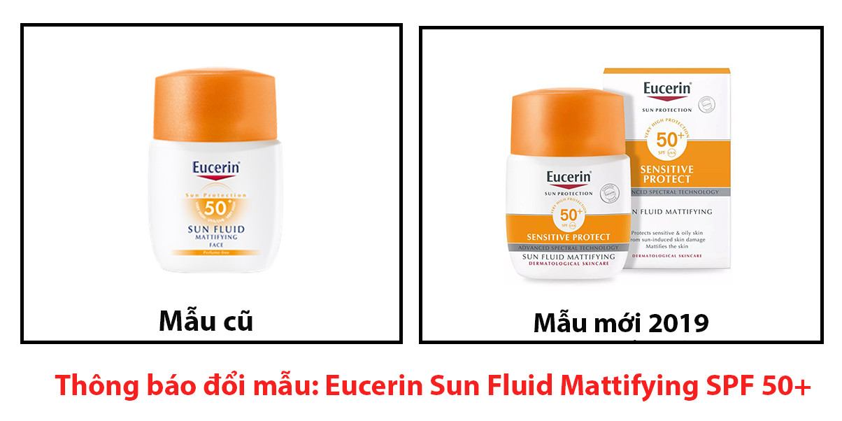 KEM CHỐNG NẮNG EUCERIN SUN MATTIFYING FLUID 50+ 50ML