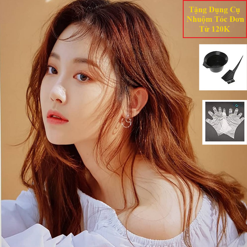 Thuốc Nhuộm Tóc Màu Đỏ Ánh Đồng Kèm Oxy