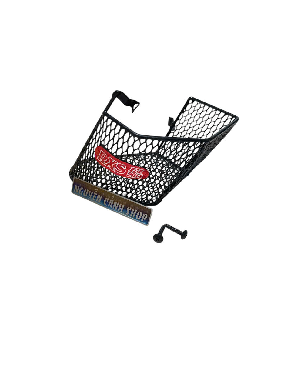 The Side Basket of the Wave Rsx Fi 2014-2015 Has Screws Attached to the Left Side.