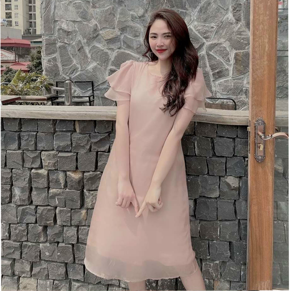 Đầm Bầu Lụa Tơ 2 Lớp M250 Lensi
