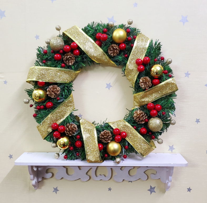 Vòng hoa nguyệt quế vòng hoa noel trang trí mẫu D32