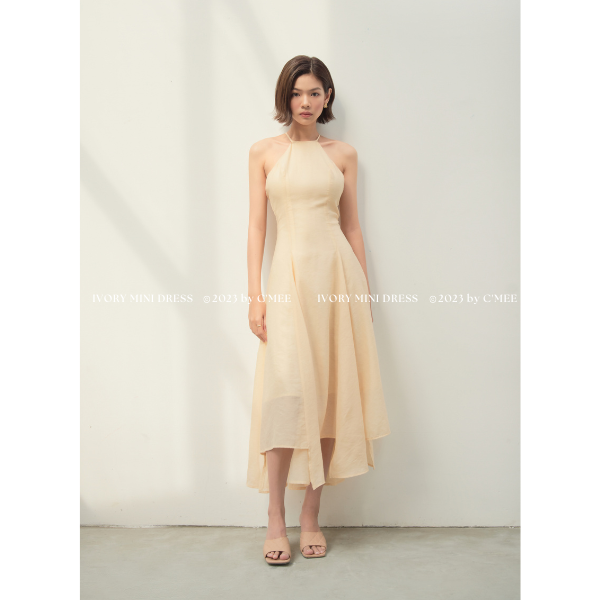 [CMEE] Đầm cổ yếm Aurora Midi Dress