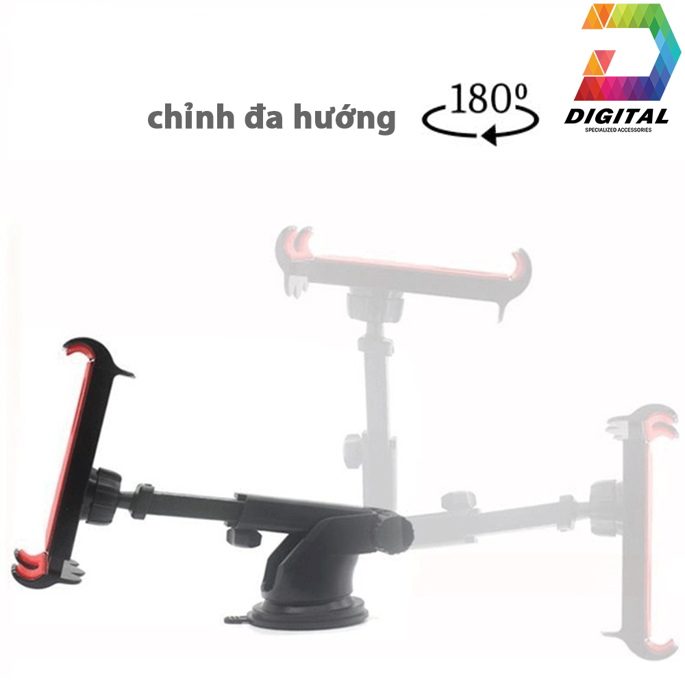 Giá Đỡ iPad, Máy Tính Bảng Trên Xe Hơi Hít Chân Không Cao Cấp - iPad Holder For Car