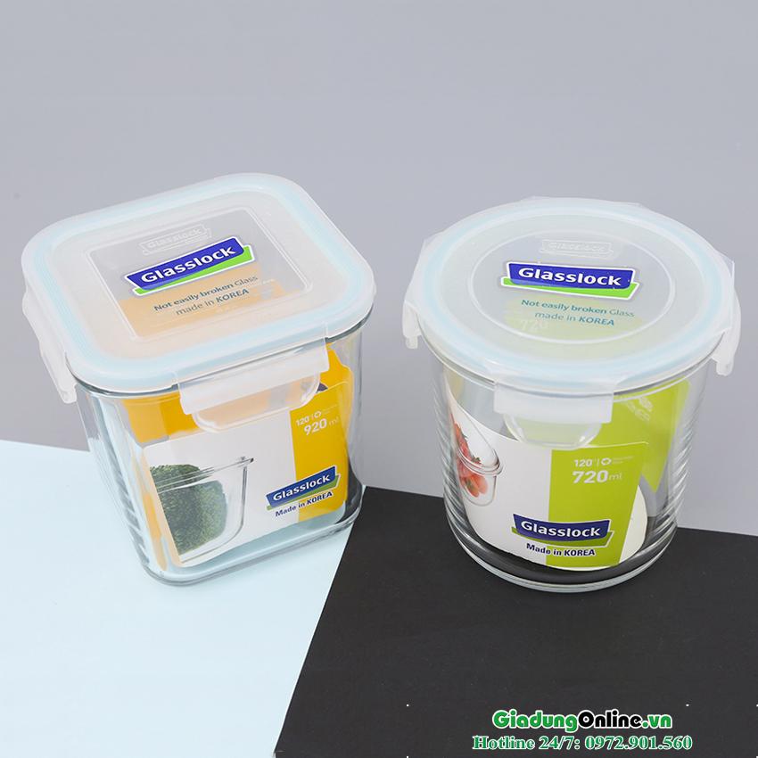 Bộ hộp thủy tinh Glasslock GL44 (720ml + 920ml)