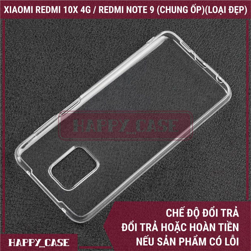 Ốp Lưng Điện Thoại XIAOMI REDMI 10X 4G / REDMI NOTE 9 (CHUNG ỐP LƯNG)(LOẠI ĐẸP) Thin Transparent Silicon
