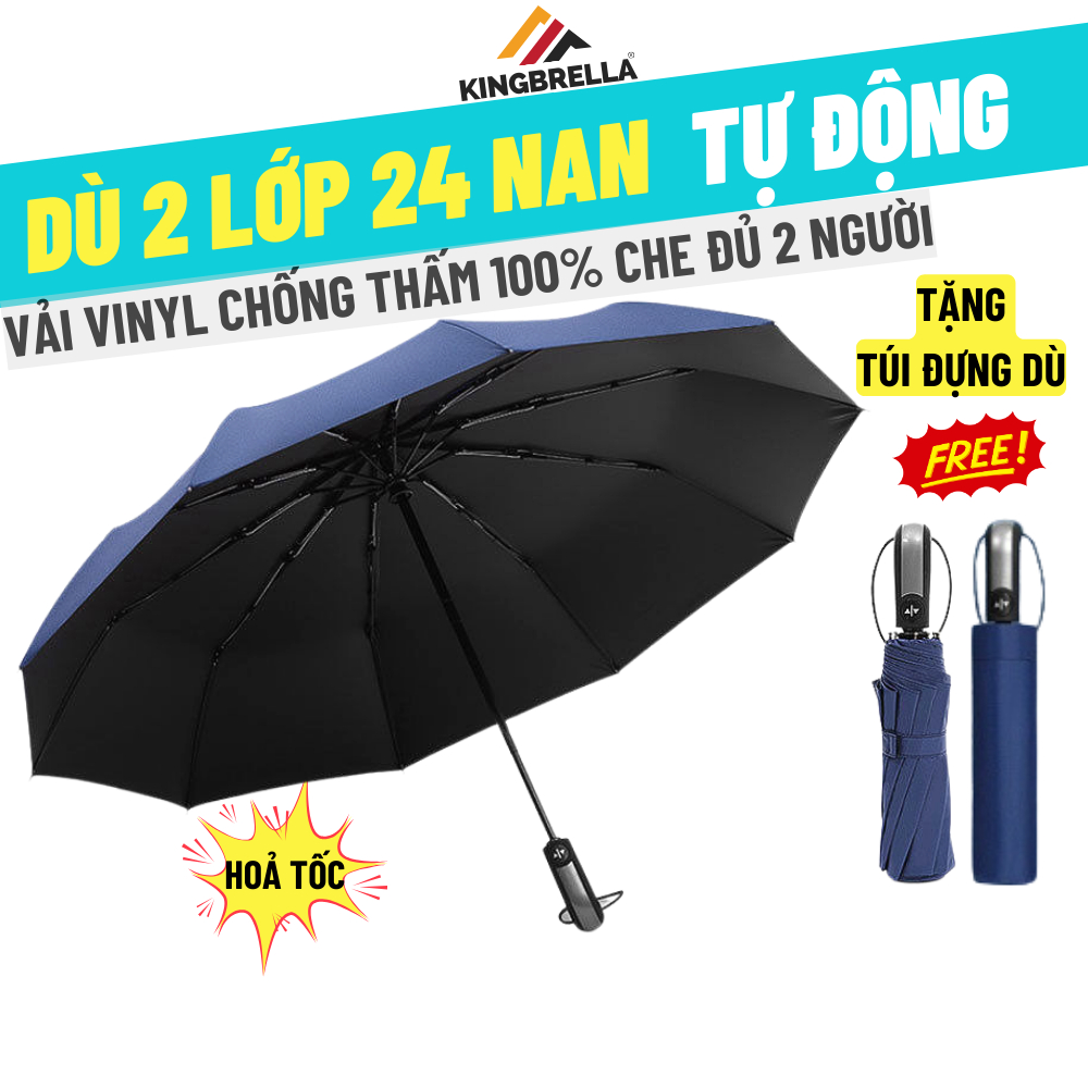 Ô gập 3 tự động 2 chiều 10 nan ô dù gấp 3 tự động 2 chiều 10 nan siflex ô dù mở tự động 2 chiều thông minh 10 nan chống tia uv dù gấp 3 tự động 2 chiều 10 kèo 58cm