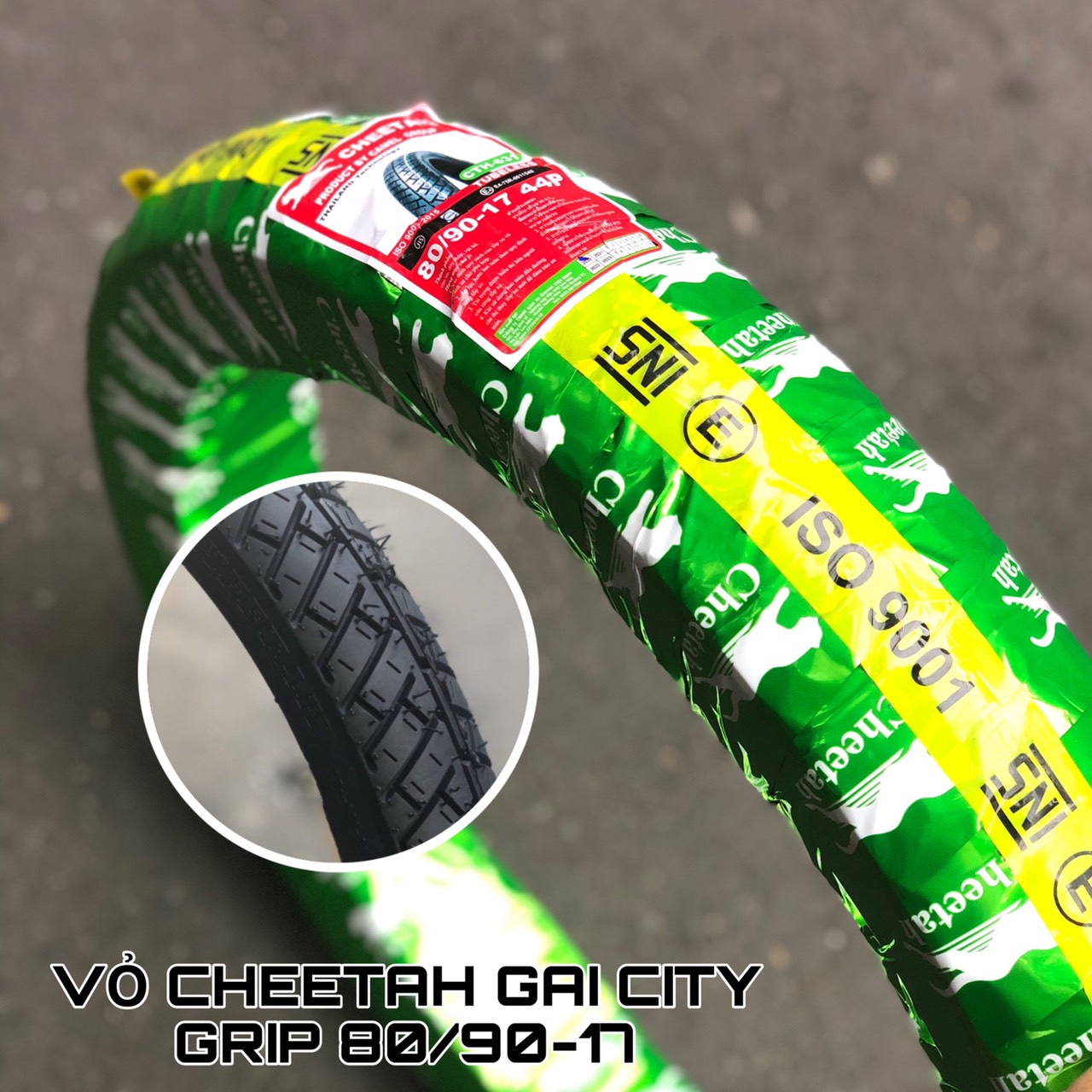 [HCM]VỎ CHEETAH GAI CITY GRIP SIZE 80/90-17