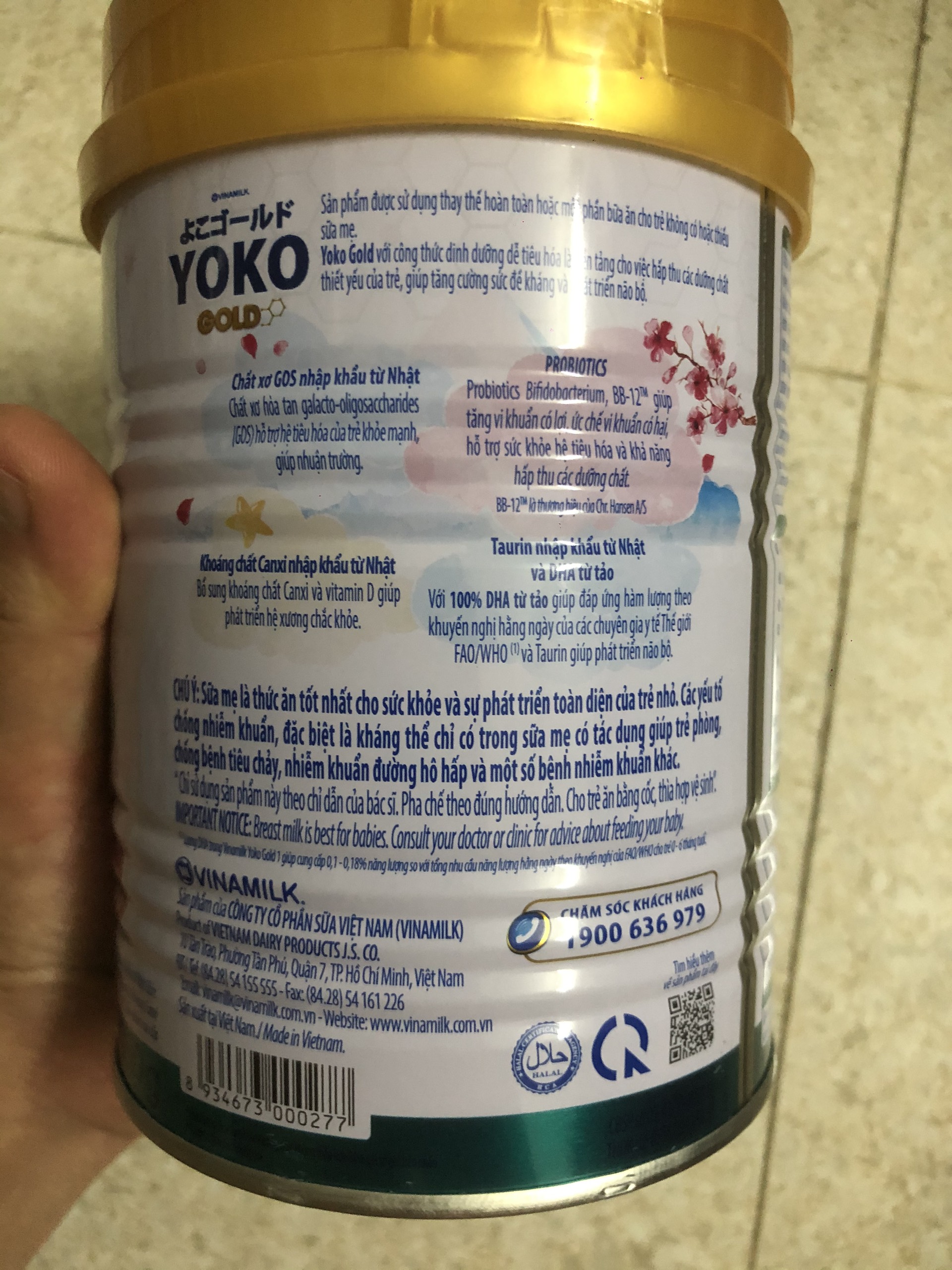 Sữa bột yoko gold số 1 lon 350g