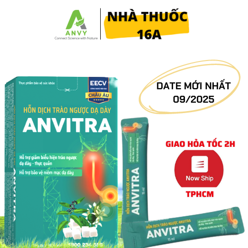 ANVITRA  - MIỄN PHÍ VẬN CHUYỂN - HỖN DỊCH TRÀO NGƯỢC DẠ DÀY  - CHÍNH HÃNG CÔNG TY