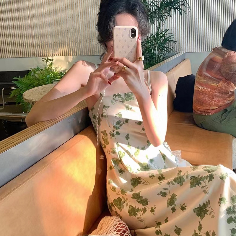Floral Dress Women's Summer Slim Dress